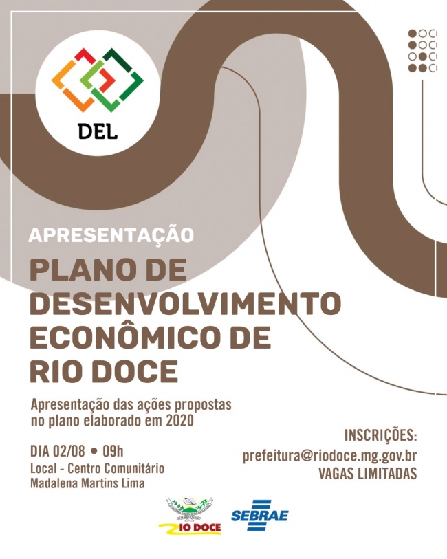 Apresentação do Plano de Desenvolvimento Econômico de Rio Doce