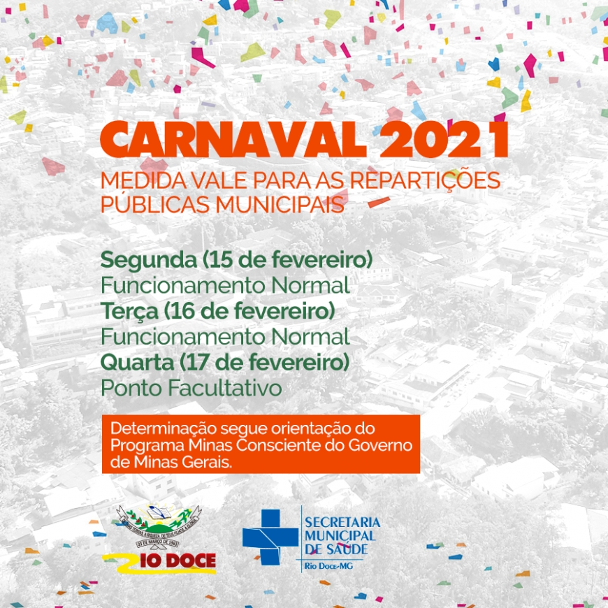 Calendário do Carnaval 2021