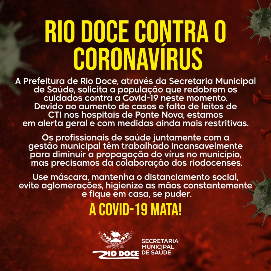 Rio Doce contra o Coronavírus