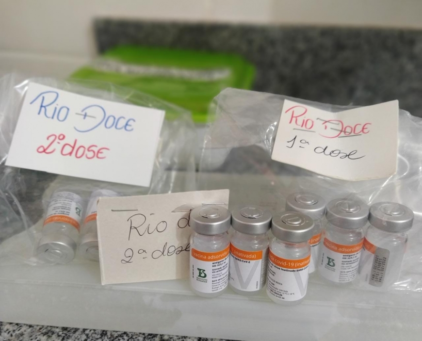 Rio Doce recebe mais doses da vacina contra a Covid-19